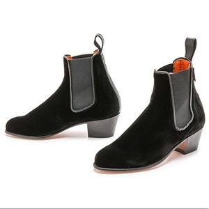NEW Penelope Chilvers Cubana Velvet Chelsea Boots